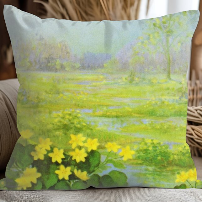 Cowslip by Cargill, 1937 Throw Pillow (Creator Uploaded)