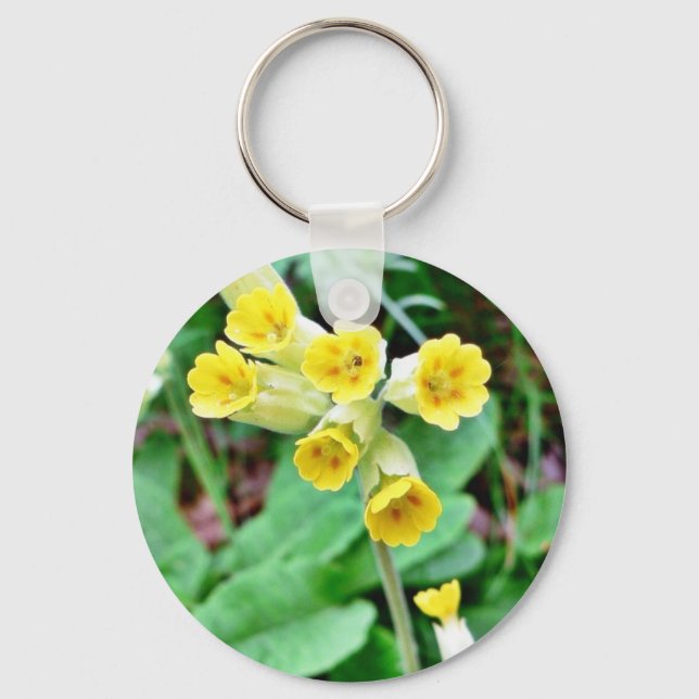 Cowslip Flower Keychain (Front)