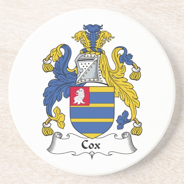 Cox Family Crest Coaster (Front)