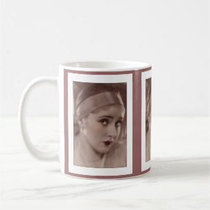 coy beauty from the deco age coffee mug