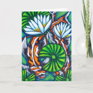 Coy Carp Greeting Card