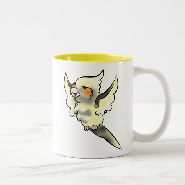 Coy Cockatiel Coffee Cup (Right)
