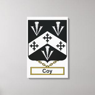 Coy Family Crest Canvas Print