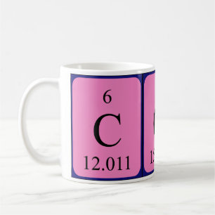 Coy nom de table périodique mug