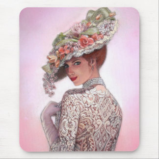 Coy Victorian Lady "Betty Lu" Mouse Pad