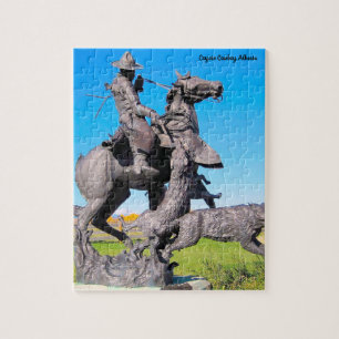 Coyote Cowboy Alberta Jigsaw Puzzle