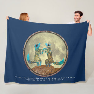 Coyote Crooners Fleece Blanket