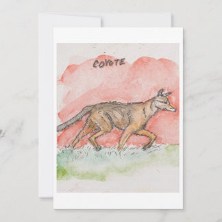 Coyote Greeting Card