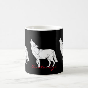 Coyote Howling Thunder_Cove Coffee Mug