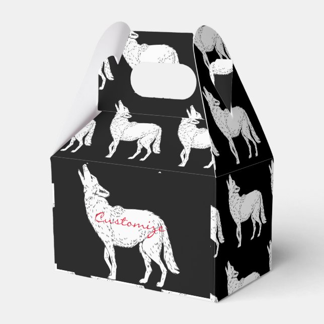 Coyote Howling Thunder_Cove Favor Box (Front Side)