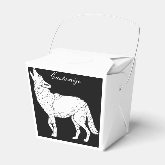 Coyote Howling Thunder_Cove Favor Box (Front Side)