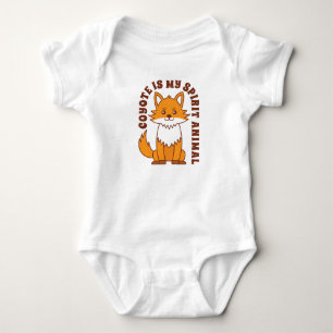 Coyote Is My Spirit Animal Baby Bodysuit