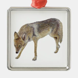 Coyote Metal Ornament