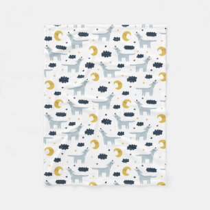 Coyote Moon Fleece Blanket