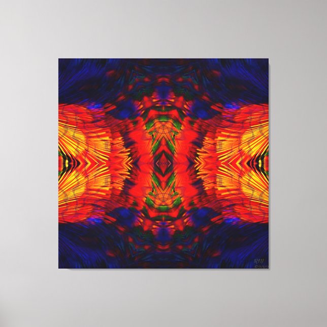 Coyote Peyote Mandala Canvas Print (Front)