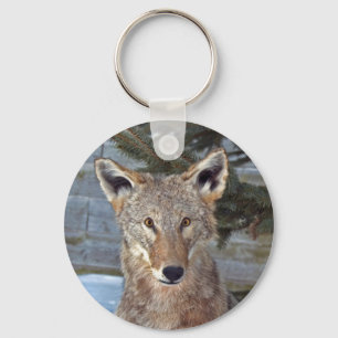 Coyote Portrait Keychain