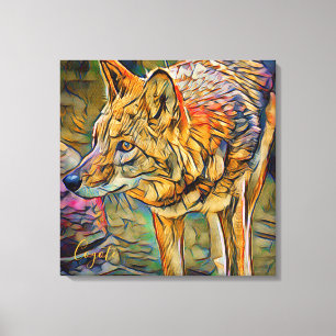 Coyote [Premium Canvas] Canvas Print