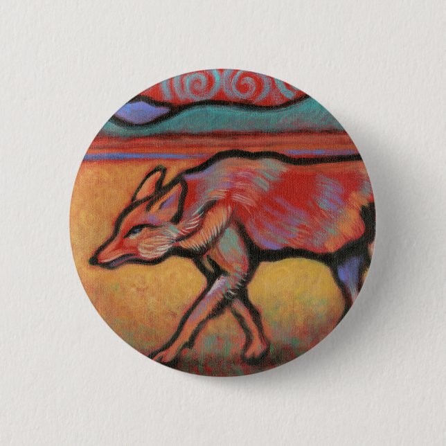 Coyote - Spirit Animal - Totem 2 Inch Round Button (Front)