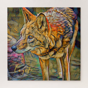 Coyote [Square Jigsaw puzzle] Jigsaw Puzzle