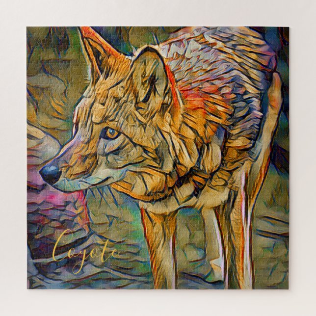 Coyote [Square Jigsaw puzzle] Jigsaw Puzzle (Vertical)