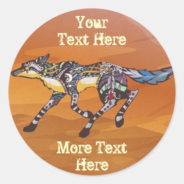 Coyote the Trickster Stickers (Front)
