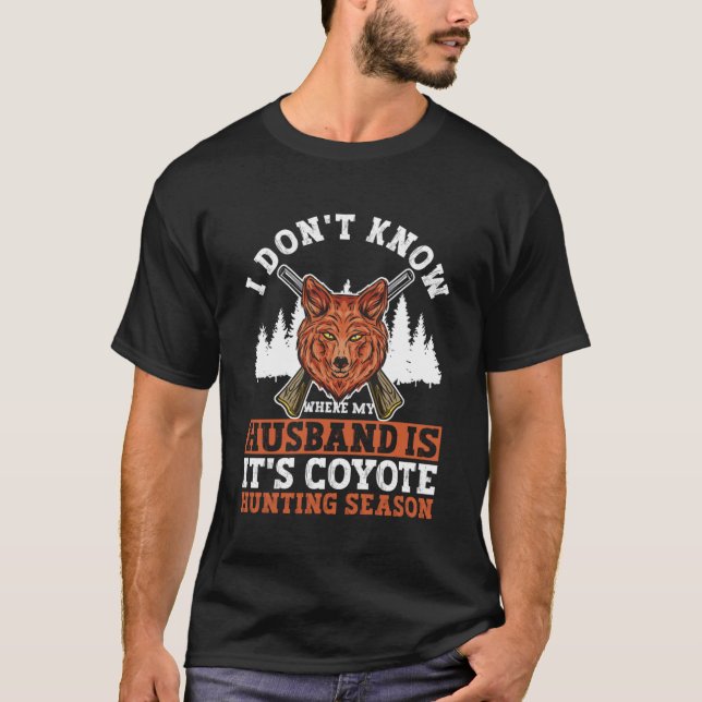 Coyote Trapping and Coyote Hunting T-Shirt (Front)