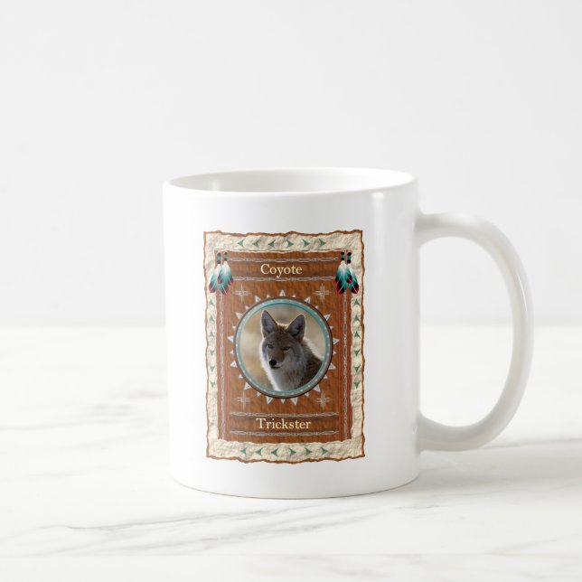 Coyote - Trickster - Mug classique de café (Droite)