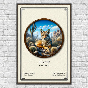 Coyote Zoology Series Poster