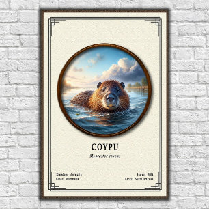 Coypu Zoology Series Poster