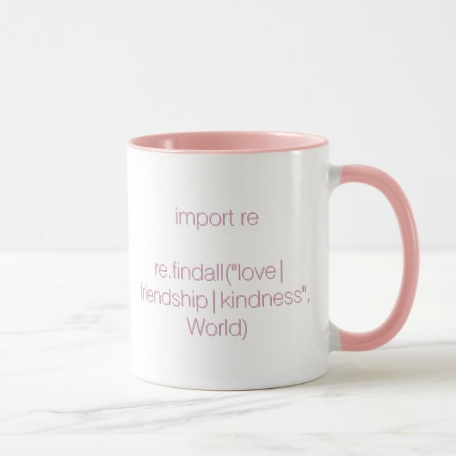 Coziness, Code and Coffee Mug (Pink Lettering) (Right)