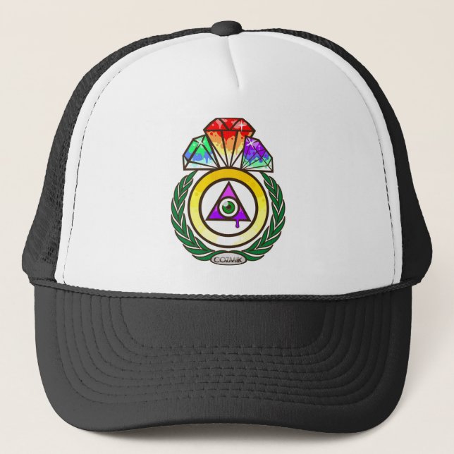 COZMIK Diamond Ring Trucker Hat (Front)