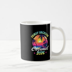 Cozumel 2026 Family Vacation Throwck Retro Beach S Coffee Mug