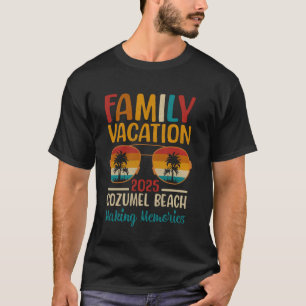 Cozumel Beach Mexico Matching Family Vacation 2025 T-Shirt