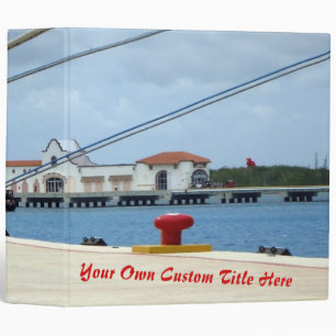 Cozumel Dockside Personalized Binder