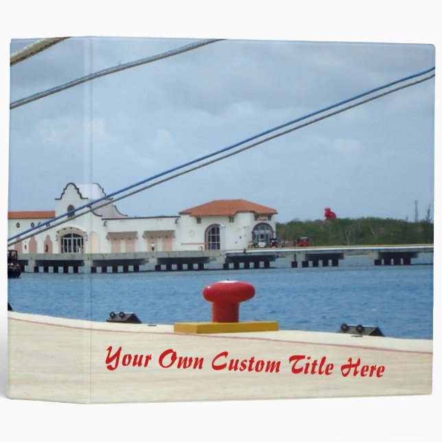 Cozumel Dockside Personalized Binder (Front/Spine)