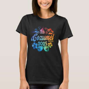 Cozumel Mexico 2025 Tie Dye Vacation Souvenir Matc T-Shirt
