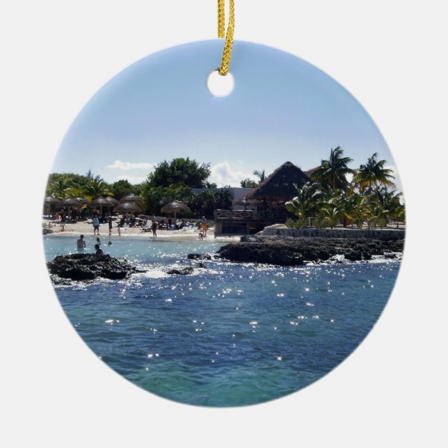 Cozumel, Mexico Ceramic Ornament (Front)