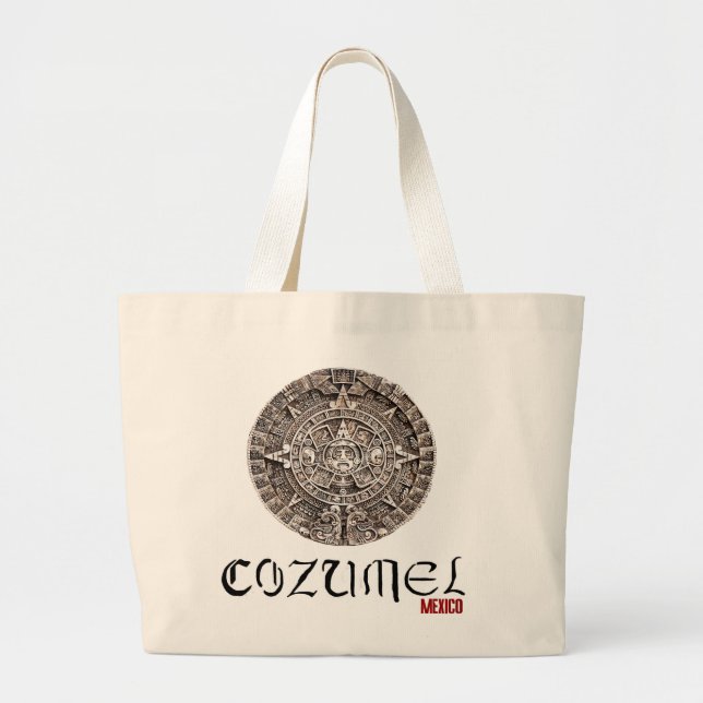 Cozumel Mexico Large Tote Bag (Front)