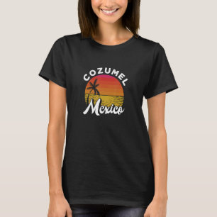 Cozumel Mexico Mexican Beach Sunset Summer Vacatio T-Shirt