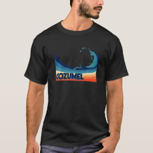 Cozumel Mexico Retro Surf Sailing & Fishing Vacati T-Shirt