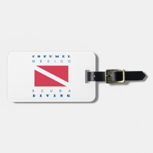 Cozumel Mexico Scuba Dive Luggage Tag