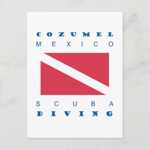 Cozumel Mexico Scuba Dive Postcard