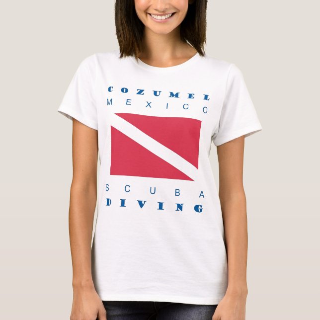 Cozumel Mexico Scuba Dive T-Shirt (Front)