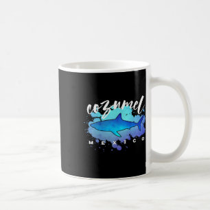 Cozumel Mexico Shark Scu Diver Spring Break Vacati Coffee Mug