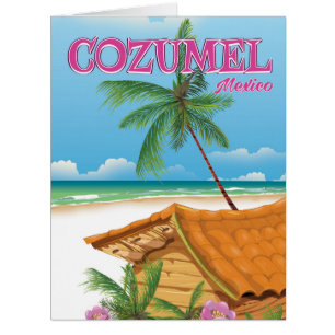 Cozumel Mexico Vintage affiche de voyage imprimé