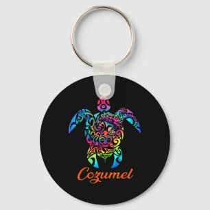 Cozumel Sea Turtle Family Vacation Summer 2025 Keychain