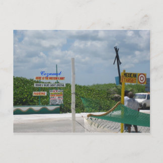 Cozumel Shopping Postcard