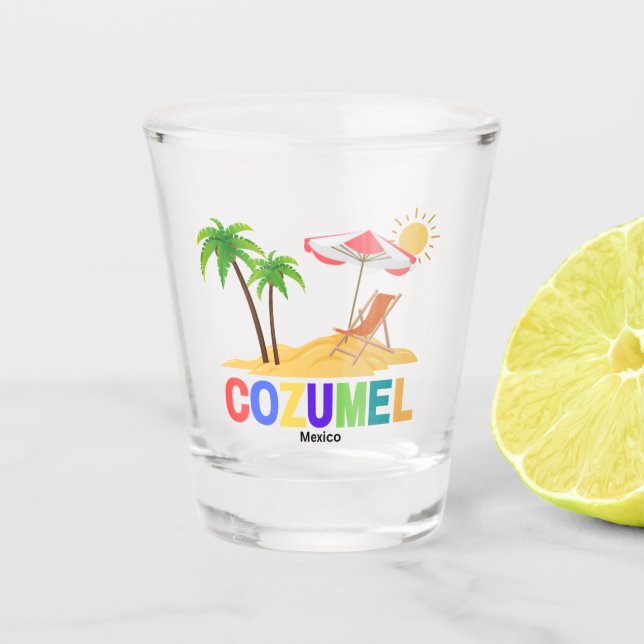 Cozumel Shot Glass (Front)