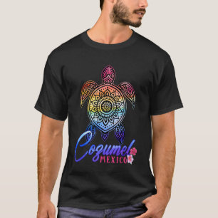 Cozumel Tie Dye Sea Turtle T-Shirt Mexico Beach Va