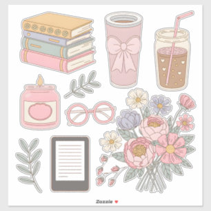 Cozy Aesthetic Sticker Pack Digital Planner Clipar